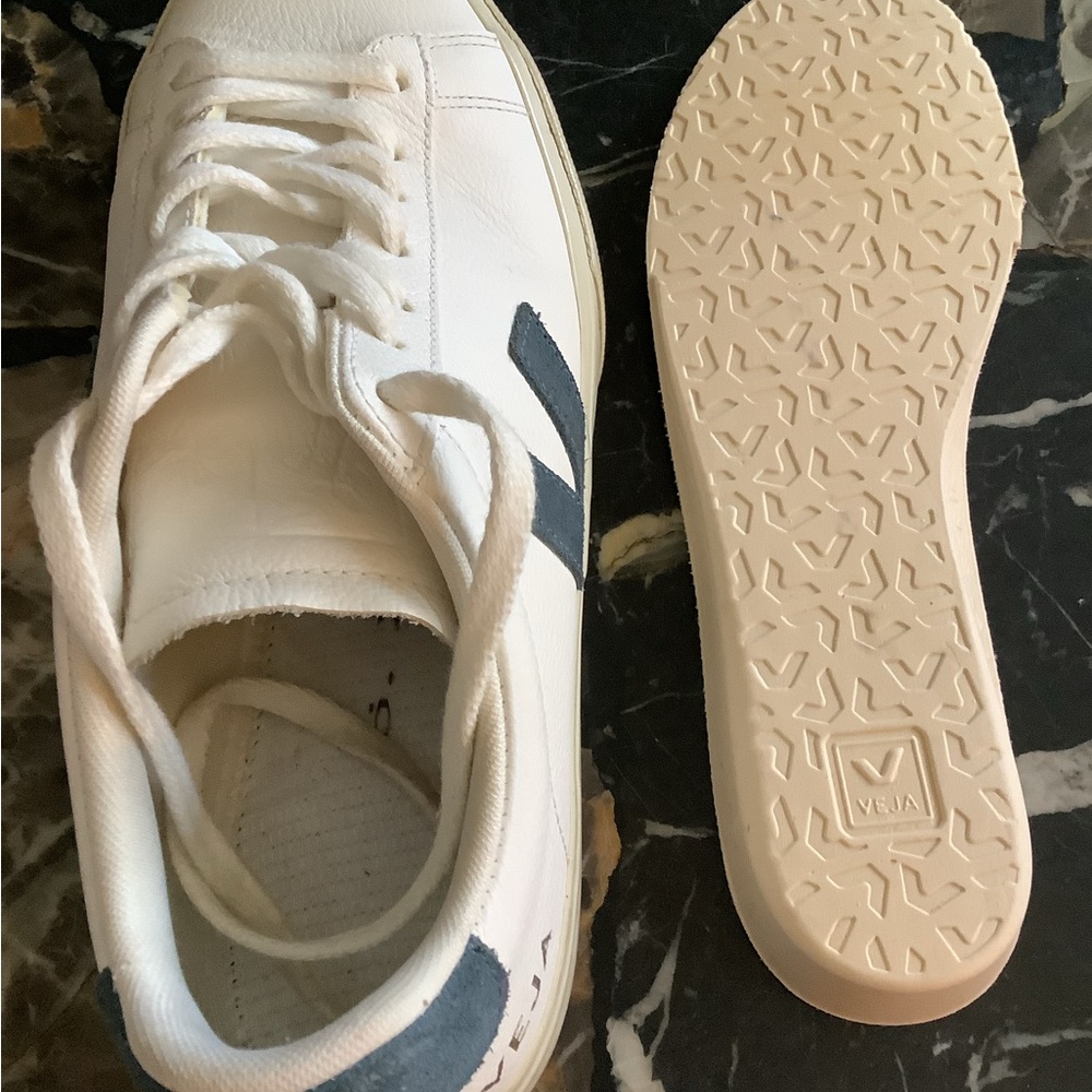 Vega campo white California leather men’s sneakers size 7 - Picture 6 of 11